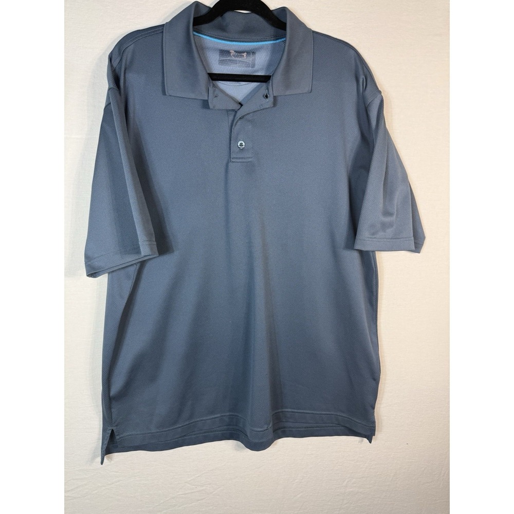 Magellan Mens Gray Polo Short Sleeve Shirt Large